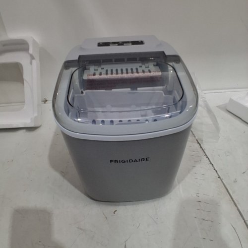 FRIGIDAIRE COMPACT COUNTERTOP ELECTRIC ICE MAKER - MAKES 26LBS OF ICE/DAY - SILVER (MODEL: EFIC189-B-SILVER) image 4