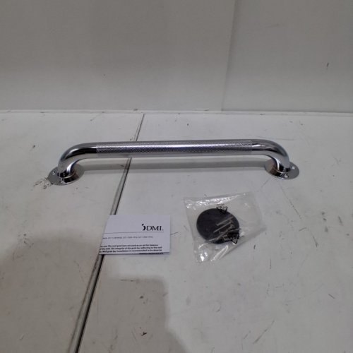DMI INSTITUTIONAL CHROME-PLATED STEEL KNURLED SHOWER GRAB BAR - 18" (MODEL: 521-1530-0618) image 2