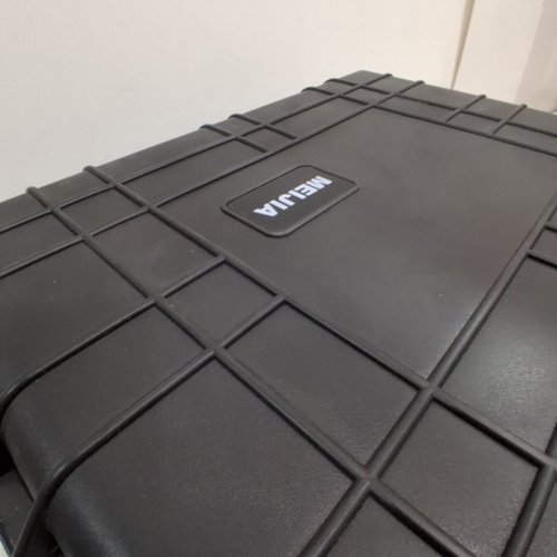 MEIJIA ALL WEATHER WATERPROOF ROLLING HARD COMPACT CAMERA CASE WITH RETRACTABLE HANDLE, 24.64" X 19.39" X 13.78" - BLACK (MODEL:‎ MJ1620) image 3
