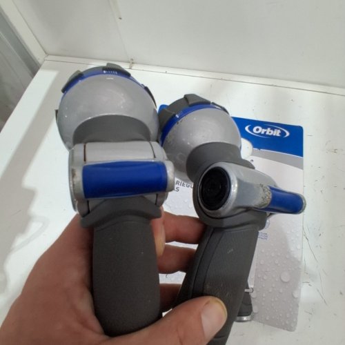 3PC ORBIT MULTI-PATTERN WATERING NOZZLES WITH TELESCOPIC WAND - 19" TO 24" - BLUE/GREY (MODEL: 1933983) image 3