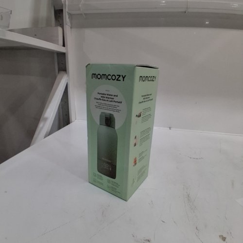 MOMCOZY PORTABLE BEVERAGE WARMER WITH DUAL HEATING MODES FOR BREAST MILK & WATER - 17OZ CAPACITY - PALE GREEN (MODEL: MW05) image 2