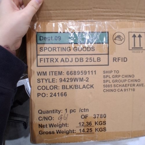 FITRX 9-IN-1 QUICK SELECT ADJUSTABLE DUMBBELL - 25LBS - BLACK (STYLE: 9429WM-2) image 2
