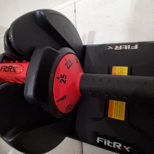 FITRX 9-IN-1 QUICK SELECT ADJUSTABLE DUMBBELL - 25LBS - BLACK (STYLE: 9429WM-2) image 4