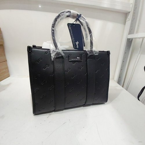 HARMONT & BLAINE DACHSHUND EMBOSSED PURSE - BLACK (STYLE: H1T.004) image 3