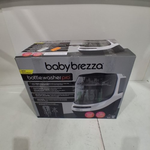 BABYBREZZA BOTTLE WASHER PRO 3-IN-1 WASHER/STERILIZER/DRYER - HOLDS 4 BOTTLES - BLACK/WHITE (MODEL: BRZ0103) image 5