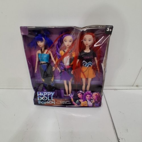 3PC HAPPY DOLL FASHION SET - MULTI COLOR image 2