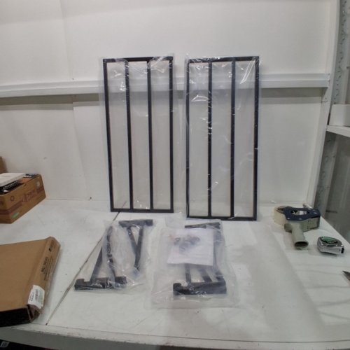 2PK STOREYOURBOARD GARAGE SHELVES WALL MOUNTED- 12.5" X 27" - 100LBS MAX EACH- BLACK image 3