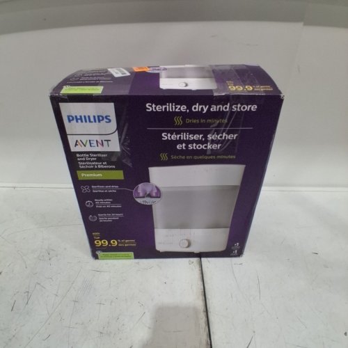 PHILIPS ADVENT PREMIUM BABY BOTTLE STERILIZER WITH DRYER - WHITE/GREY image 5