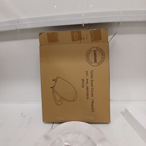 GARVEE ROUND TOILET SEAT WITH SOFT CLOSE - 14.5" X 16" - WHITE - (MODEL: PHO-16EX3QUX) image 3