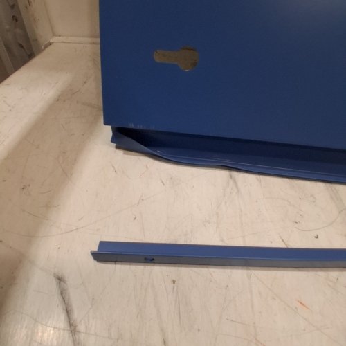 LARBANKE METAL WALL CABINET WITH LOCKS - 26" X 10.2" X 13.7" - BLUE/GREY image 3