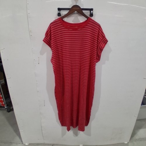 WOMEN'S GEORGE STRIPED MAXI TEE DRESS - EXTRA LARGE - RED/WHITE (STYLE: GRS64013LDST) image 2