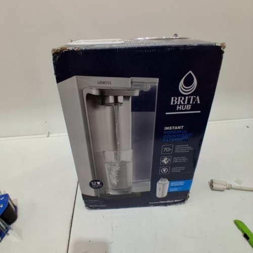 BRITA HUB INSTANT POWERFUL COUNTERTOP FILTRATION - 12-CUP - SILVER (MODEL: 87340) image 4