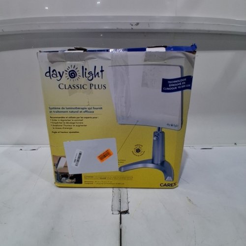 CAREX DAY-LIGHT CLASSIC PLUS BRIGHT LIGHT THERAPY LAMP - 10000LUX - 12" - SILVER (MODEL: DL93011) image 6