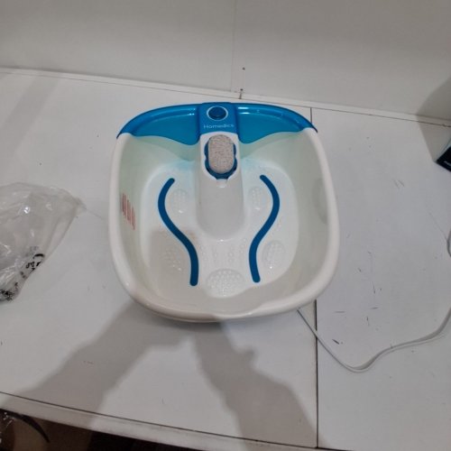 HOMEDICS BUBBLEMATE FOOTSPA WITH HEAT MAINTENANCE - 120 V 30W 60HZ - WHITE / BLUE (MODEL: FB-55A-1PK) image 3