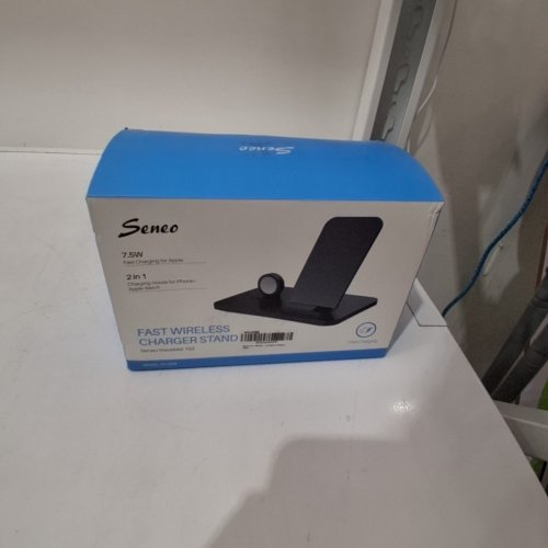 SENEO 2 IN 1 WIRELESS CHARGER STAND FOR APPLE IPHONE AND WATCH - 7.5W - BLACK - (MODEL: PA193B) image 4