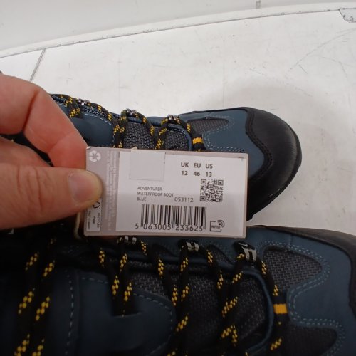 MENS MOUNTAIN WAREHOUSE ADVENTURER WATERPROOF HIKING BOOTS - SIZE 13- BLUE (STYLE: 053112) image 2