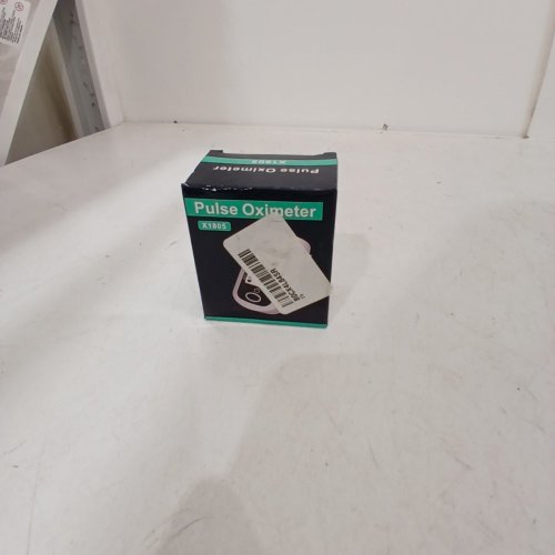 FINGER PULSE OXIMETER - ITEM#X1805 - WHITE/BLUE image 2