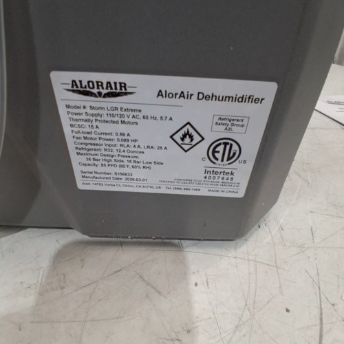 ALORAIR STORM LGR EXTREME SMART WIFI COMMERCIAL DEHUMIDIFIER WITH PUMP, COVERS 2300 SQ.FT - BLUE (MODEL: STORM LGR EXTREME) image 3