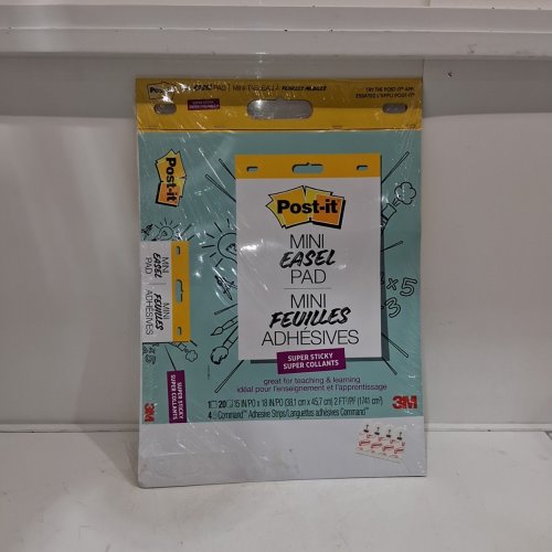 POST-IT SUPER STICKY MINI EASEL PAD - 15" X 18" - 20 SHEETS - WHITE image 2