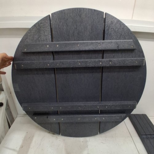 CAPTERRA CASUAL OUTDOOR ROUND BISTRO DINING TABLE - 31" X 30" - GREY - (MODEL: BS01-48) image 4