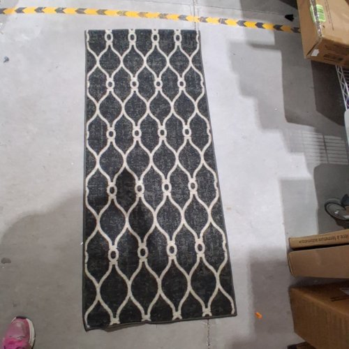 RUG RUNNER - 24" X 60" - CHARCOAL AND IVORY (MODEL:MT1005649) image 3