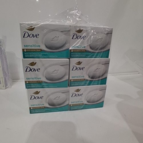 12PK DOVE SENSITIVE SKIN FRAGRANCE FREE HYPOALLERGENIC SOAP BARS - 106 GRAMS EACH image 3