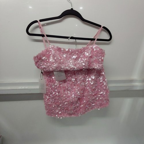 2PC REVOLVE SUPERDOWN SEQUIN RAINEY MINI SKIRT SET - XXS - PINK image 2