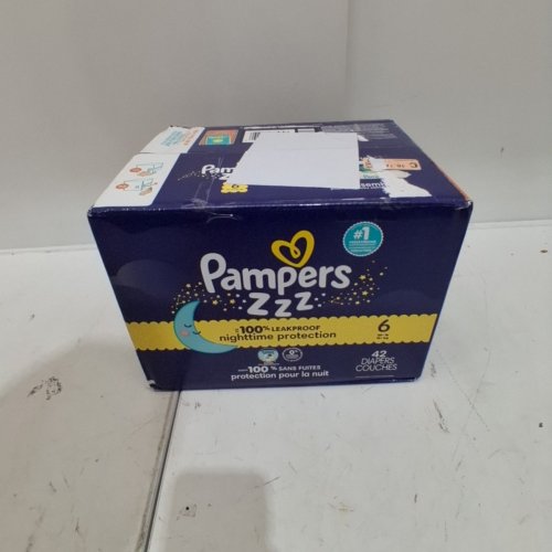42PK PAMPERS ZZZ NIGHTTIME OVERNIGHT PROTECTION DIAPERS - SIZE 6 (35+ LBS) image 2