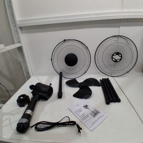 MAINSTAYS OSCILLATING PEDESTAL FAN - 16" - 3 MODES - BLACK image 3