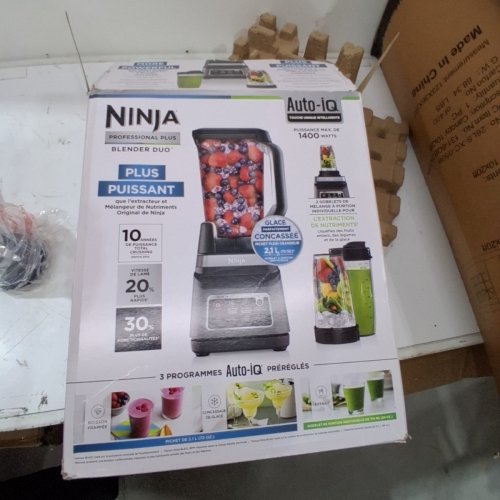 NINJA PROFESSIONAL PLUS 1400W AUTO IQ BLENDER DUO - SILVER/BLACK (MODEL: BN751C) image 5