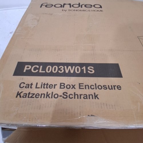 FEANDREA CAT LITTER BOX ENCLOSURE - 31.5" X 20.9" X 19.4" - WHITE (MODEL: PCL003W01S) image 3