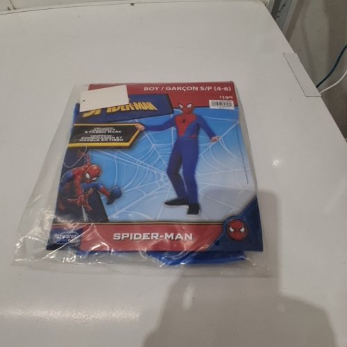 2PC BOY'S SPIDER-MAN COSTUME - SMALL (4-6) - BLUE / RED (STYLE: JWC6036-S) image 3