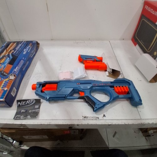 NERF ELITE 2.0 EAGLEPOINT RD-8 BLASTER WITH 8-DART DRUM - 16 ELITE DARTS & BOLT ACTION - ORANGE/BLUE - (MODEL: F0423) image 2