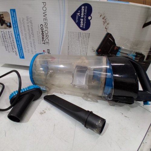 BISSELL POWERFORCE COMPACT BAGLESS VACUUM - BLACK/BLUE (MODEL: 2112C) image 4