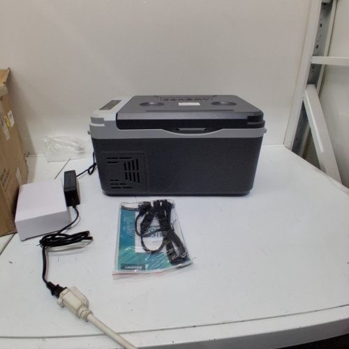 EUHOMY CAR REFRIGERATOR COMPRESSOR ELECTRIC COOLER WITH APP CONTROL - 12V - 10L - BLACK/GREY (MODEL: CF020-10GR-CAEH) image 3