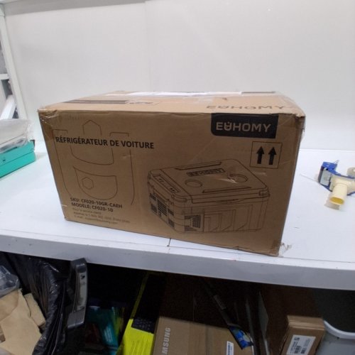 EUHOMY CAR REFRIGERATOR COMPRESSOR ELECTRIC COOLER WITH APP CONTROL - 12V - 10L - BLACK/GREY (MODEL: CF020-10GR-CAEH) image 5