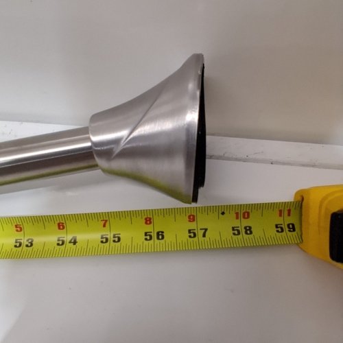 CURVED WALL-MOUNT TENION SHOWER ROD - 57" - 61" - CHROME image 4