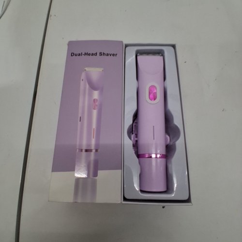 WOMEN'S ELECTRIC PORTABLE DUAL HEAD SHAVER WITH TYPE-C CHARGING & 1 HOUR RUNTIME - PURPLE image 3