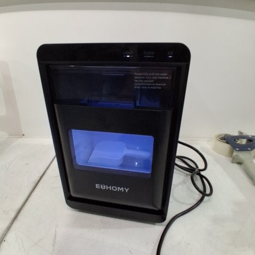 EUHOMY SELF-CLEANING COUNTERTOP NUGGET ICE MAKER - 40LBS/24H - BLACK (MODEL: IM017-NBL-CAEH) image 2