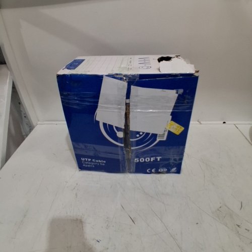 VIVO 500FT BULK CAT5E ETHERNET CABLE - WIRE UTP PULL BOX - WHITE (MODEL: CABLE-V002) image 4