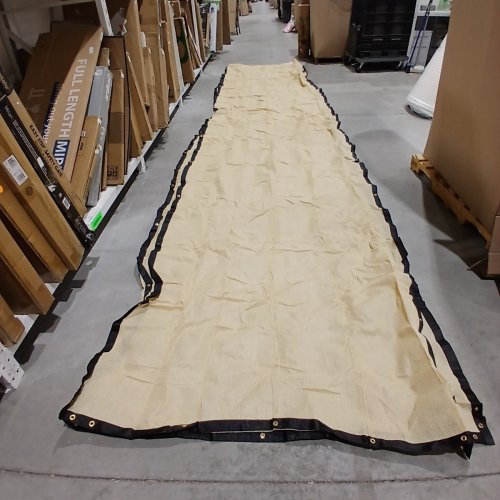 PERGOLA SUN SHADE CANOPY - 5FT X 40FT - BEIGE AND BLACK image 3