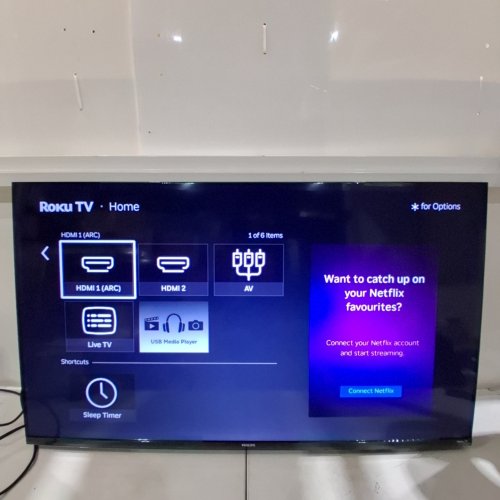 PHILIPS 7676 SERIES QLED FULLHD 1080P ROKU TV - 43" - BLACK - (MODEL: 43PQF7676/F6) image 4