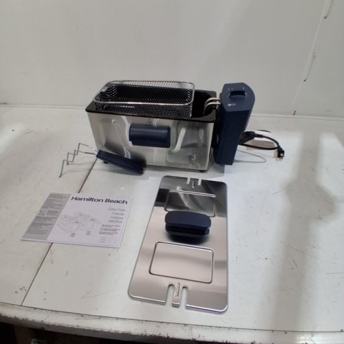 HAMILTON BEACH PROFESSIONAL STYLE ELECTRIC DEEP FRYER - 2L CAPACITY - BLUE (MODEL: 35031) image 3