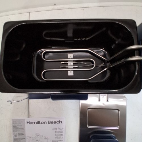 HAMILTON BEACH PROFESSIONAL STYLE ELECTRIC DEEP FRYER - 2L CAPACITY - BLUE (MODEL: 35031) image 4