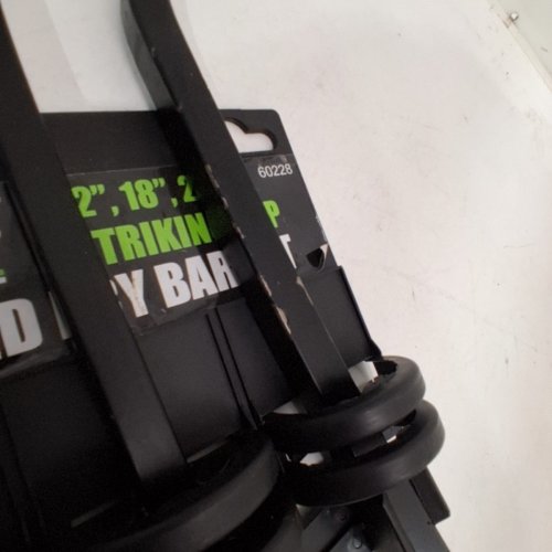 3PC GRIP HEAVY DUTY STRIKING PRY BAR SET - 12"/ 18"/ 24" - BLACK /GREEN (MODEL: 60228 ) image 4