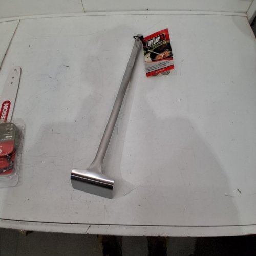 WEBER CHARCOAL RAKE WITH 18" ARM FOR SAFE DISTANCE - STAINLESS STEEL image 2