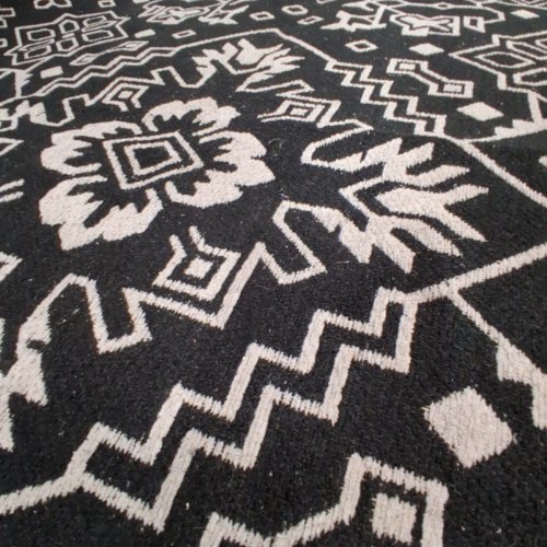 SADIE ACCENT NON-SLIP MAT -45" X 30" - BLACK/CREAM (MODEL:1992776) image 3