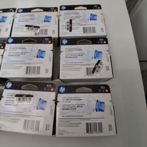 9 *EXPIRED* HP 933 INK CARTRIDGES FOR SELECT OFFICEJET PRINTERS - CYAN, YELLOW, MAGENTA (MODEL: N9H56FN) image 4