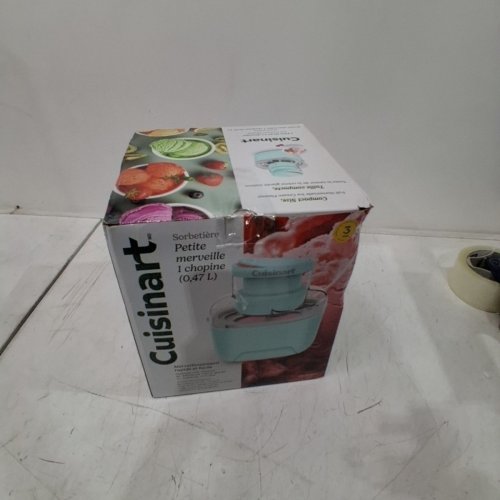 CUISINART COMPACT SINGLE-SERVE ICE CREAM MAKER - 1 PINT - LIGHT BLUE (MODEL: ICE-M10C) image 3