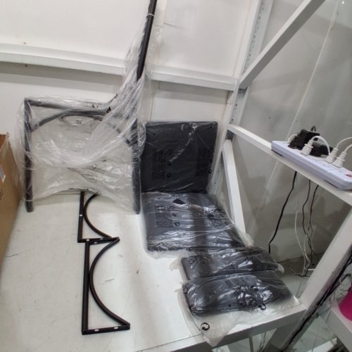 2PK ERGONOMIC STEEL FRAME UPHOLSTERED CHAIRS - BLACK (MODEL: PHO_0X29JK1A) image 2